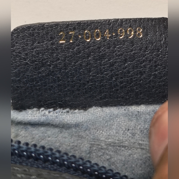 Vintage Supreme Sherry Gucci Beige And Blue Men's Women's Bag With Zipper Clutch - Picture 8 of 12